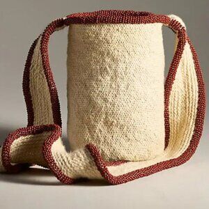 Soraya Hennessy Handmade Multicolor Beaded Bucket Bag - NWOT
